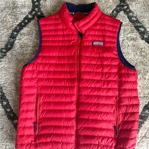 Vineyard Vines Vibrant Red Puffer Vest